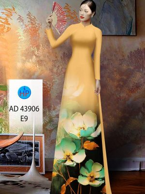 Vải Áo Dài Hoa In 3D Thu Hút AD 43906 20 Vai Ao Dai Hoa In 3D Thu Hut AD 43906