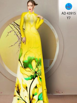 Vải Áo Dài Hoa In 3D Thu Hút AD 43915 20 Vai Ao Dai Hoa In 3D Thu Hut AD 43915