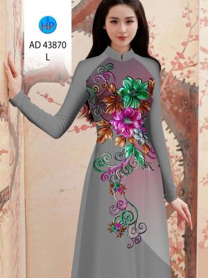 Vải Áo Dài Hoa In 3D Vừa Ra AD 43870 20 Vai Ao Dai Hoa In 3D Vua Ra AD 43870