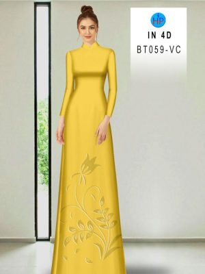 Vải Áo Dài Hoa In Chìm 4D Mới Ra AD BT059 32 Vai Ao Dai Hoa In Chim 4D Moi Ra AD