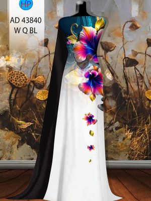 Vải Áo Dài Hoa Lan Thu Hút AD 43840 19 Vai Ao Dai Hoa Lan Thu Hut AD 43840