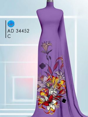 Vải Áo Dài Hoa Ly Vừa Ra AD 34452 19 Vai Ao Dai Hoa Ly Vua Ra AD 34452