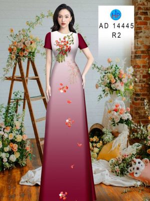 Vải Áo Dài Hoa Phượng Mới Ra AD 14445 20 Vai Ao Dai Hoa Phuong Moi Ra AD 14445