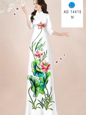 Vai Ao Dai Hoa Sen Kieu Moi AD 14415
