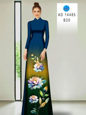 Vải Áo Dài Hoa Sen Vừa Ra AD 14485 20 Vai Ao Dai Hoa Sen Vua Ra AD 14485