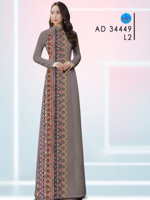 Vải Áo Dài Hoa Văn Độc Đáo AD 34449 19 Vai Ao Dai Hoa Van Doc Dao AD 34449