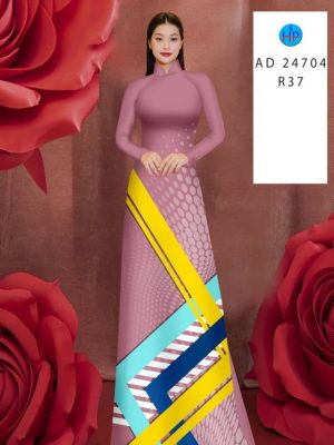 Vai Ao Dai Hoa Van Thu Hut AD 24704