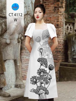 Vải Áo Dài Hoa Sen Kiểu Mới AD CT4112 23 1719894325 160 Vai Ao Dai Hoa Sen Kieu Moi AD CT4112