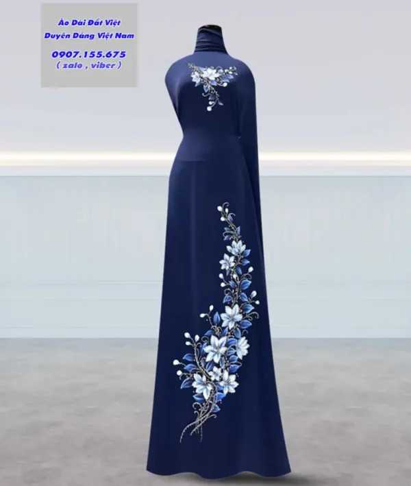 Vai Ao Dai Ve Tay Hoa Ly Kieu Moi AD