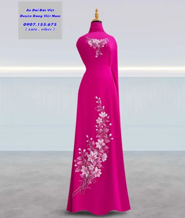 Vai Ao Dai Ve Tay Hoa Ly Thu Hut AD