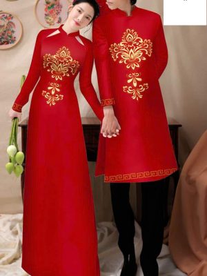 Vải Áo Dài Cặp Đôi Hoa Văn Thu Hút AD CTNTH052 20 1747272233 56 Vai Ao Dai Cap Doi Hoa Van Thu Hut AD
