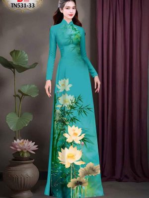 Vải Áo Dài Hoa Sen Kiểu Mới AD TN531 52 1747447554 272 Vai Ao Dai Hoa Sen Kieu Moi AD TN531