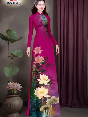 Vải Áo Dài Hoa Sen Kiểu Mới AD TN531 50 1747447554 472 Vai Ao Dai Hoa Sen Kieu Moi AD TN531