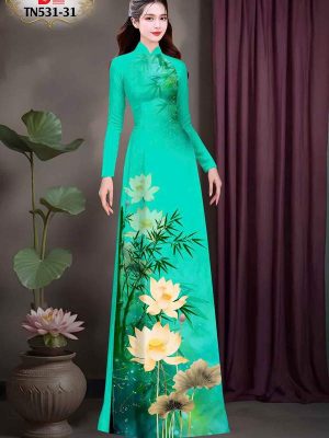 Vải Áo Dài Hoa Sen Kiểu Mới AD TN531 55 1747447554 609 Vai Ao Dai Hoa Sen Kieu Moi AD TN531