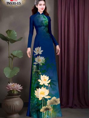 Vải Áo Dài Hoa Sen Kiểu Mới AD TN531 61 1747447555 350 Vai Ao Dai Hoa Sen Kieu Moi AD TN531