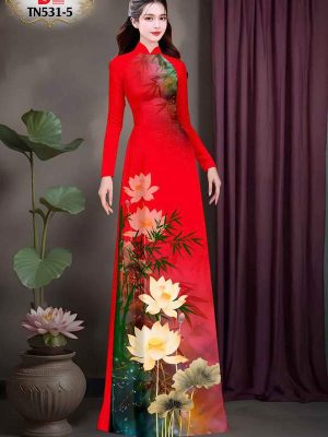 Vải Áo Dài Hoa Sen Kiểu Mới AD TN531 65 1747447555 511 Vai Ao Dai Hoa Sen Kieu Moi AD TN531