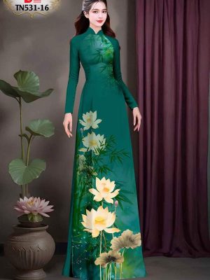 Vải Áo Dài Hoa Sen Kiểu Mới AD TN531 60 1747447555 583 Vai Ao Dai Hoa Sen Kieu Moi AD TN531