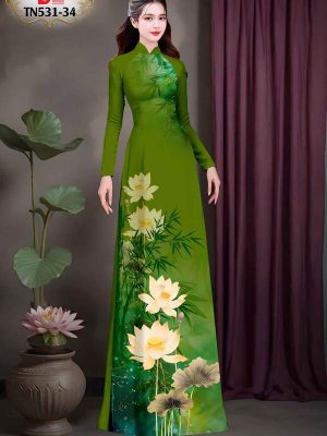 Vải Áo Dài Hoa Sen Kiểu Mới AD TN531 63 1747447555 587 Vai Ao Dai Hoa Sen Kieu Moi AD TN531