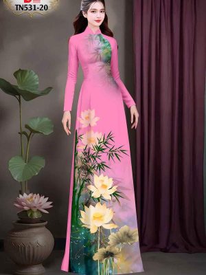 Vải Áo Dài Hoa Sen Kiểu Mới AD TN531 66 1747447555 618 Vai Ao Dai Hoa Sen Kieu Moi AD TN531