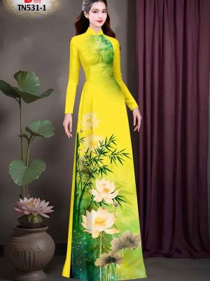 Vải Áo Dài Hoa Sen Kiểu Mới AD TN531 59 1747447555 835 Vai Ao Dai Hoa Sen Kieu Moi AD TN531