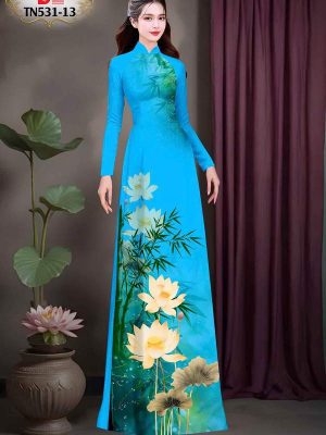 Vải Áo Dài Hoa Sen Kiểu Mới AD TN531 62 1747447555 915 Vai Ao Dai Hoa Sen Kieu Moi AD TN531