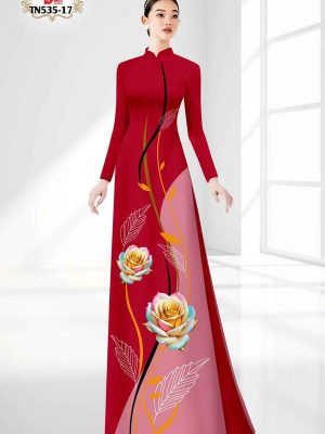 Vải Áo Dài Hoa Hồng Độc Đáo AD TN535 39 1747620070 61 Vai Ao Dai Hoa Hong Doc Dao AD TN535