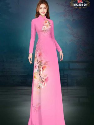 1748221000 917 Vai Ao Dai Hoa In 3D Sang Trong AD MH2108