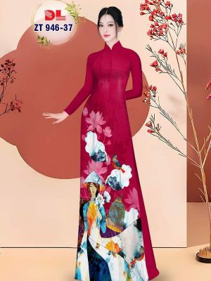 1748567165 593 Vai Ao Dai Co Gai Va Hoa Sen Kieu Moi