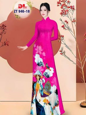 1748567167 263 Vai Ao Dai Co Gai Va Hoa Sen Kieu Moi