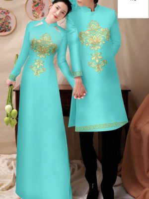 Vai Ao Dai Cap Doi Hoa Van Thu Hut AD