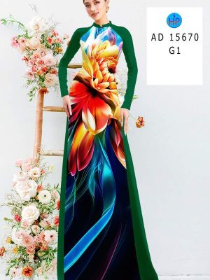 Vai Ao Dai Hoa In 3D Kieu Moi AD 15670