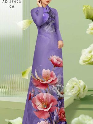 Vai Ao Dai Hoa In 3D Thiet Ke 2025 AD