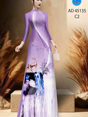 Vải Áo Dài Phong Cảnh Thu Hút AD 45135 20 Vai Ao Dai Phong Canh Thu Hut AD 45135