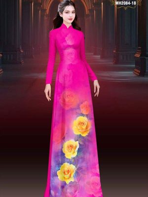 Vải Áo Dài Hoa Hồng Thu Hút AD MH2084 25 vai ao dai doc la dbh7