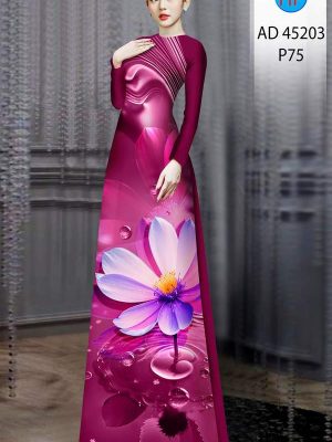 Vải Áo Dài Hoa Cúc Mới Ra AD 45203 26 1750060215 75 Vai Ao Dai Hoa Cuc Moi Ra AD 45203