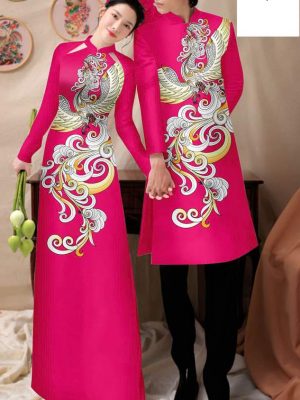 Vải Áo Dài Cặp Đôi Chim Phượng Độc Đáo AD CTNTH071 17 1750385873 450 Vai Ao Dai Cap Doi Chim Phuong Doc Dao AD