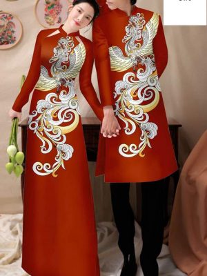 Vải Áo Dài Cặp Đôi Chim Phượng Độc Đáo AD CTNTH071 21 1750385874 17 Vai Ao Dai Cap Doi Chim Phuong Doc Dao AD