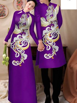 Vải Áo Dài Cặp Đôi Chim Phượng Độc Đáo AD CTNTH071 20 1750385874 589 Vai Ao Dai Cap Doi Chim Phuong Doc Dao AD