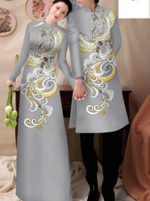 Vải Áo Dài Cặp Đôi Chim Phượng Độc Đáo AD CTNTH071 19 1750385874 726 Vai Ao Dai Cap Doi Chim Phuong Doc Dao AD