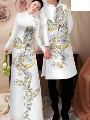 Vải Áo Dài Cặp Đôi Chim Phượng Độc Đáo AD CTNTH071 26 1750385874 767 Vai Ao Dai Cap Doi Chim Phuong Doc Dao AD