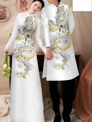 Vải Áo Dài Cặp Đôi Chim Phượng Độc Đáo AD CTNTH071 18 1750385874 818 Vai Ao Dai Cap Doi Chim Phuong Doc Dao AD