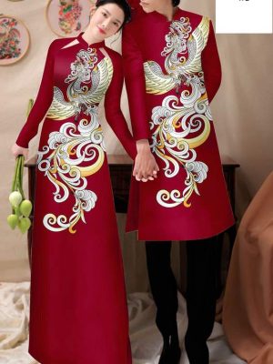 Vải Áo Dài Cặp Đôi Chim Phượng Độc Đáo AD CTNTH071 23 1750385874 896 Vai Ao Dai Cap Doi Chim Phuong Doc Dao AD