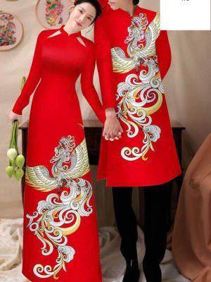 Vải Áo Dài Cặp Đôi Chim Phượng Độc Đáo AD CTNTH071 28 1750385875 40 Vai Ao Dai Cap Doi Chim Phuong Doc Dao AD