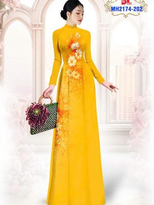 1751073935 221 Vai Ao Dai Hoa Cuc Thiet Ke 2025 AD MH2174