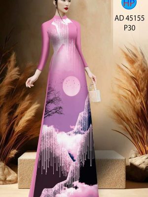 Vải Áo Dài Phong Cảnh Thu Hút AD 45155 20 Vai Ao Dai Phong Canh Thu Hut AD 45155