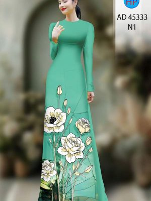 Vải Áo Dài Hoa Hồng Thiết Kế 2025 AD 45333 35 1753410148 258 Vai Ao Dai Hoa Hong Thiet Ke 2025 AD 45333