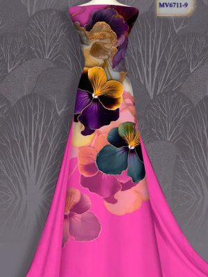 Vải Áo Dài Hoa In 3D Vừa Ra AD MV6711 34 Vai Ao Dai Hoa In 3D Vua Ra AD MV6711