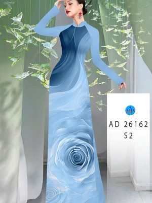Vải Áo Dài Hoa Hồng Sang Trọng AD 26162 32 vai ao dai tinh te 54ta