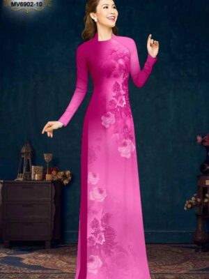 Vải Áo Dài Hoa Hồng Kiểu Mới AD MV6902 35 1758333333 231 Vai Ao Dai Hoa Hong Kieu Moi AD MV6902