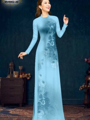 Vải Áo Dài Hoa Hồng Kiểu Mới AD MV6902 41 1758333334 645 Vai Ao Dai Hoa Hong Kieu Moi AD MV6902